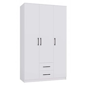 Romana 120 WHITE Wardrobe Without Mirror
