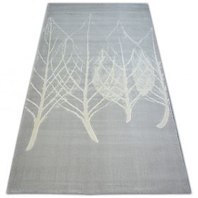 Rug SCANDI 18281/652- Leaves Gray Cream