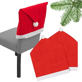 Santa Claus Hat Chair Covers 6 pcs, Tutumi