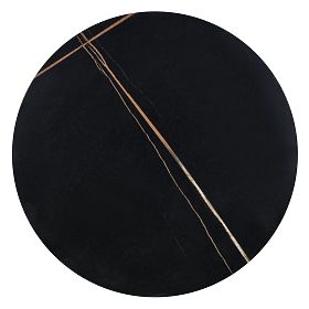 SCALITA coffee table black marble / black / gold (2p=1pc)