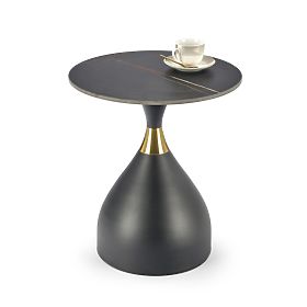 SCALITA coffee table black marble / black / gold (2p=1pc)
