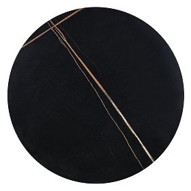 SCALITA coffee table black marble / black / gold (2p=1pc)
