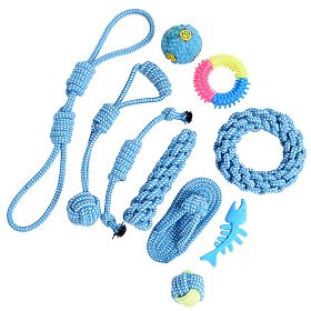 Set of 10 BALTO Dog Toys Tug Ropes