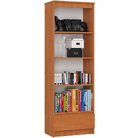 SHELF R 60 cm CLP 1 DRAWER 4 SHELVES ALDER
