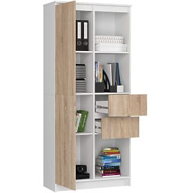 SHELF R15 R80 1D 2SZ CLP PK WHITE / SONOMA