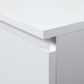 SHELF R60 1DR 4SH CLP PK WHITE