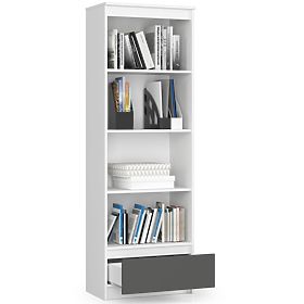 SHELF R60 1SZ 4P CLP PK WHITE / GRAY