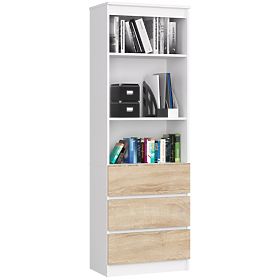 SHELF R60 3DR 2S CLP PK WHITE / SONOMA