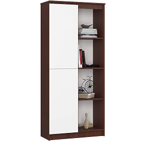 SHELF R80 1D 4P CLP WENGE / WHITE