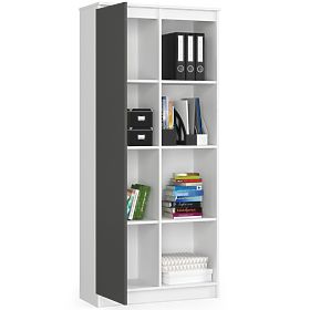 SHELF R80 1D 4P CLP WHITE / GRAY
