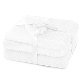 SHLEEPY Blanket White Jacquard Embossed Classic Style 170x210