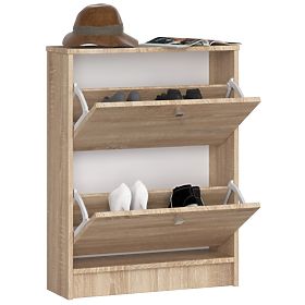 SHOE CABINET 2 FLIP-OUT OAK SONOMA