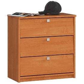 Shoe Cabinet MINI 3 Flip Doors 60 cm - Alder