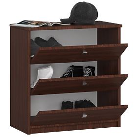 Shoe Cabinet MINI 3 Flip Doors 60 cm - Wenge
