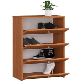 Shoe Cabinet RUBIN 4 Flip Doors 66 cm - Alder