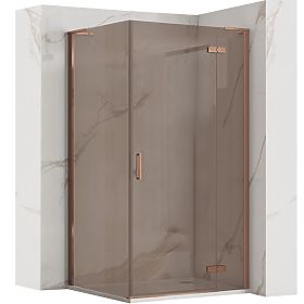 Shower Enclosure REA Hugo 100x80 Brushed Copper