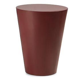 Side Table Eclipso, 40 cm, Burgundy-Brown, Glossy