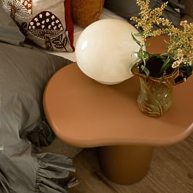 Side Table Monaco Cinnamon, Matte, Rounded Shapes, lectus