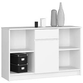 SIDEBOARD B-17 120 cm 1 DRAWER 1 DOOR PK WHITE