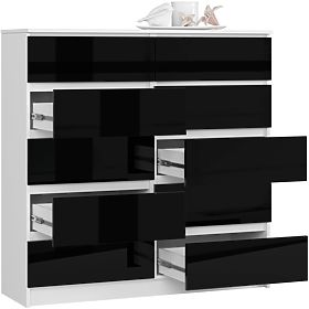 SIDEBOARD K120 10 DRAWERS CLP PK BLACK GLOSS