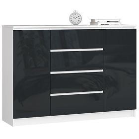 SIDEBOARD K140 2D 4DR CLP GRAPHITE GLOSS