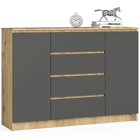 SIDEBOARD K140 2D 4DR CLP PK ARTISAN OAK / GRAY