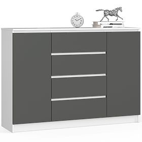 SIDEBOARD K140 2D 4DR CLP WHITE / GRAY