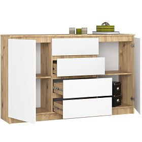 SIDEBOARD K160 2D 4DR CLP PK ARTISAN / WHITE