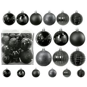 SILVER CHRISTMAS BALLS 36PCS 311433C, Tutumi