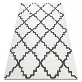 SKETCH Carpet - F343 Moroccan Clover, Grid, Cream-Grey