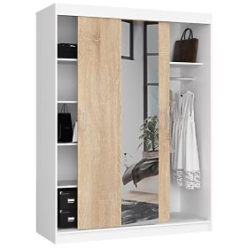 SLIDING WARDROBE 150 cm CLP WHITE / SONOMA