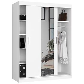SLIDING WARDROBE 150cm CLP WHITE