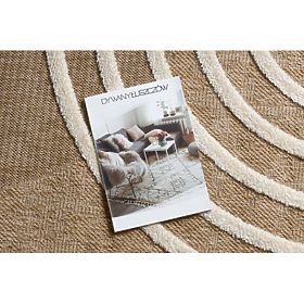 SPARK 0688A Beige/Cream Carpet - Geometric, Sisal, Structural