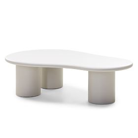 Sucre Coffee Table Grey-Beige, Matte, Rounded Shapes, lectus