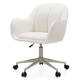 Swivel Chair Almeria, Cream/Beige Legs, lectus