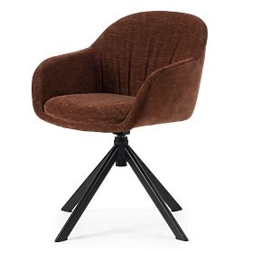 Swivel Chair Kairo, Brown-Red
