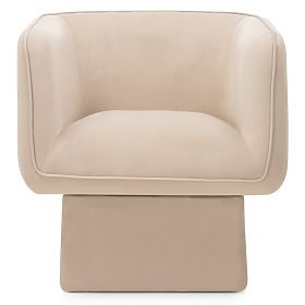 Swivel Chair One Light Beige, Velour, lectus