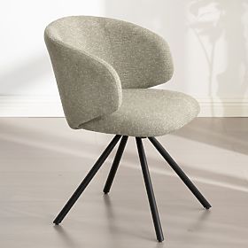 Swivel Chair Pearl Mocha, Black Legs, lectus