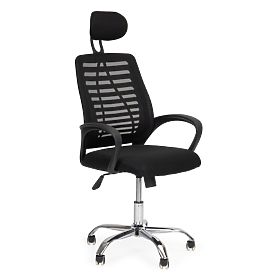 Swivel Office Chair with Headrest and Rocking Function, MODERNHOME
