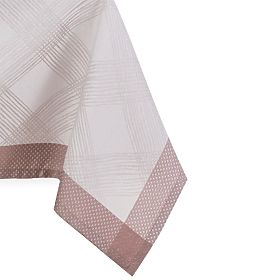 Tablecloth MILLUZA Cream Metallic Classic Design 140x300 ameliahome