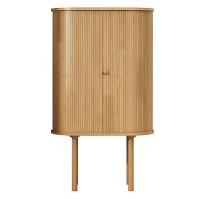 Tall Clemente Dresser with Slats, Natural, lectus