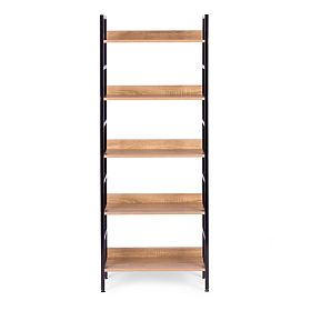 Tall Loft Shelf 5 Shelves Metal MDF ModernHome, MODERNHOME