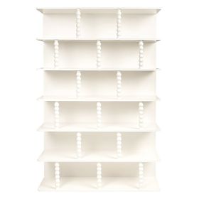 Tall Perla Shelf, White, Ball Supports