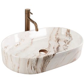 Timeless Countertop Basin Rea Nadia 60 Marrone