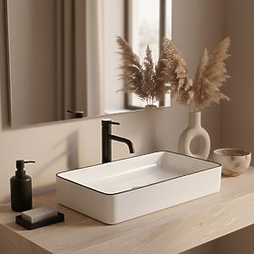 Timeless Denis Black Edge Sink