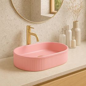 Timeless Rea Vanda Bubble Gum Matt Washbasin