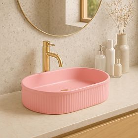 Timeless Rea Vanda Bubble Gum Matt Washbasin