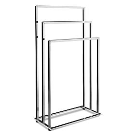 Tire Chrome 3-Arm Towel Rack Stand