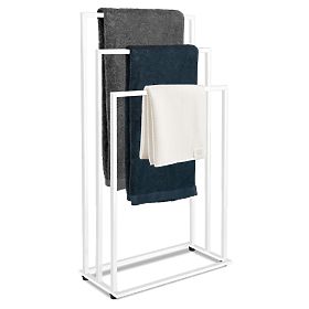 Tire White Towel Stand with 3 Arms