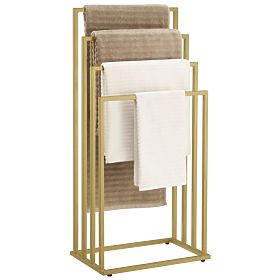 Towel Stand 4 Rungs - Gold